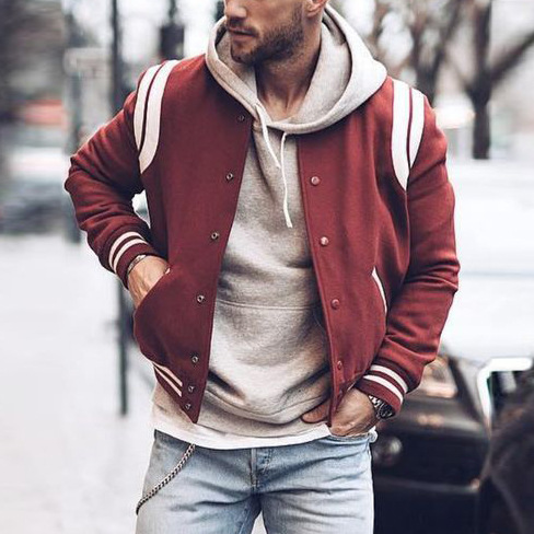 Manteau de Style académique pour hommes, nouveau produit d'hiver 2024, costume de Baseball court décontracté, veste 2303_voghion.com