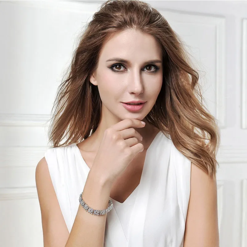 Moissanite Bangle Bracelet In Sterling Silver Fine Jewelry_voghion.com
