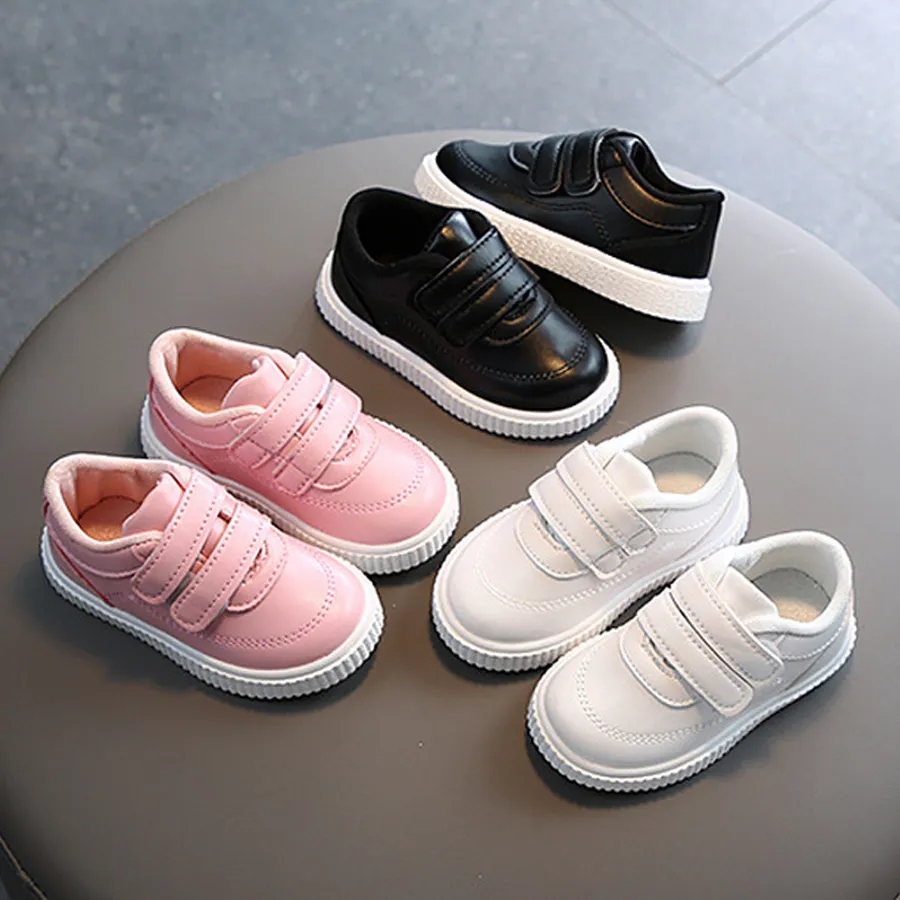 Kids Sneakers Girls Trainers Boys Children Leather White Black School Kidsnest Running Baby Pink Sports Shoes Flexible_voghion.com