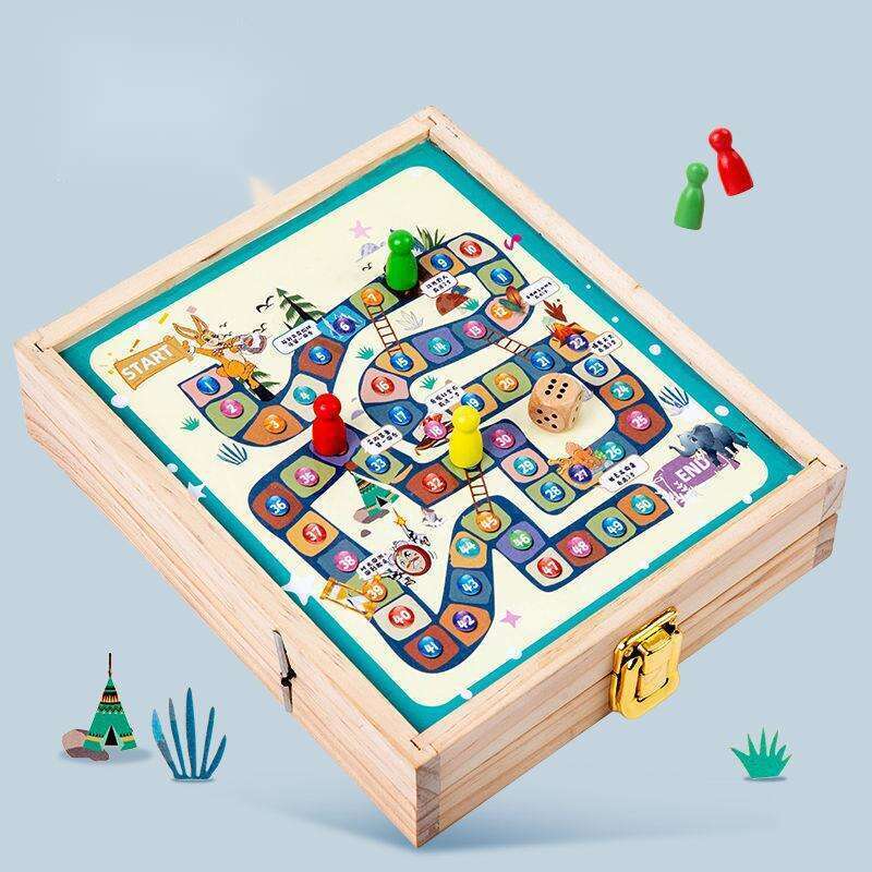 Tablero de juguete rompecabezas multifuncional para niños, juego de ajedrez para estudiantes de primaria y jardín de infantes._voghion.com