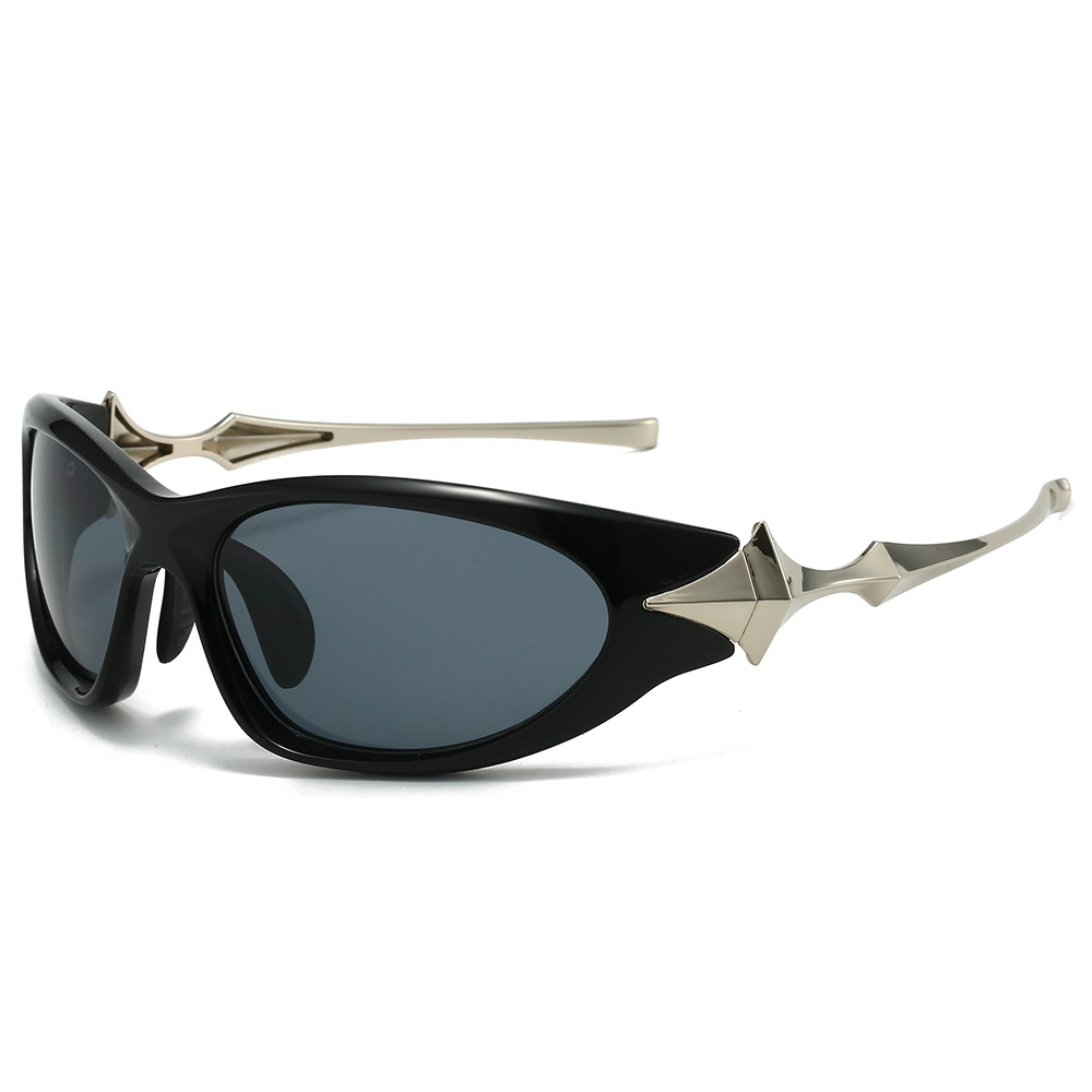 Futuristic Four Corner Star Sunglasses Y2k Cyberpunk Style_voghion.com