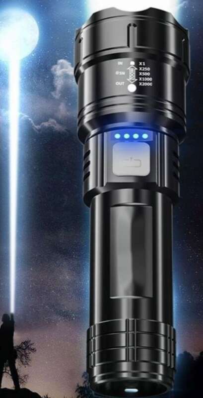 【 Raccolto da 1339 persone 】 Torcia elettrica potente P900 delle forze speciali, portatile, ultra luminosa, zoom per esterni, ernia_voghion.com