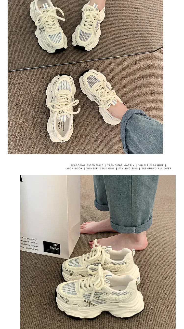 Women's Thick Bottom Running Shoes For Comfort And Support_voghion.com