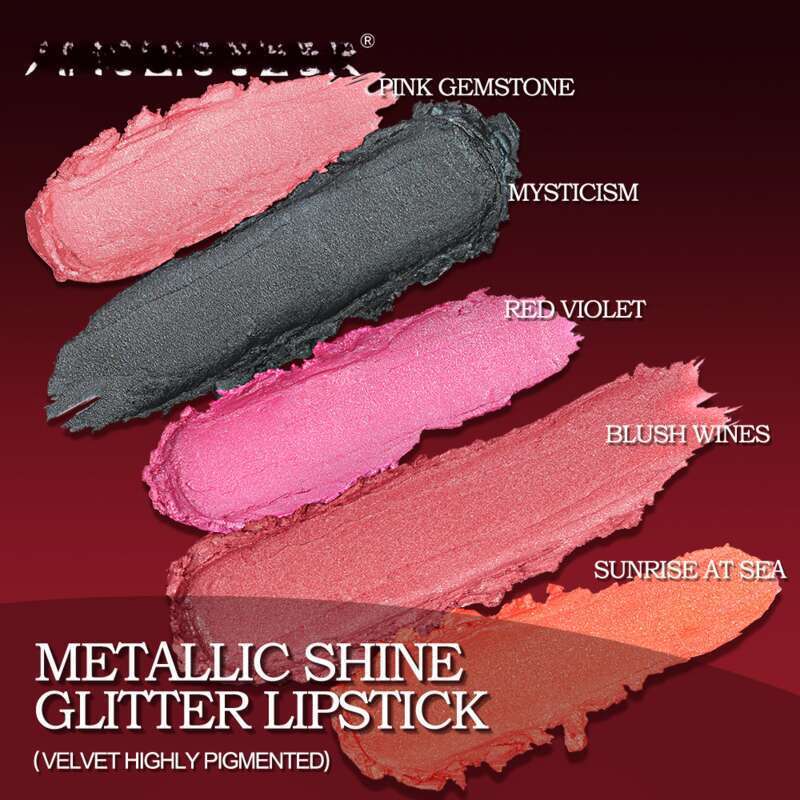 Dezent schimmernder, perlmuttartiger Farbverlauf-Lipgloss, nicht haftend, Lippenstift, Kosmetik_voghion.com