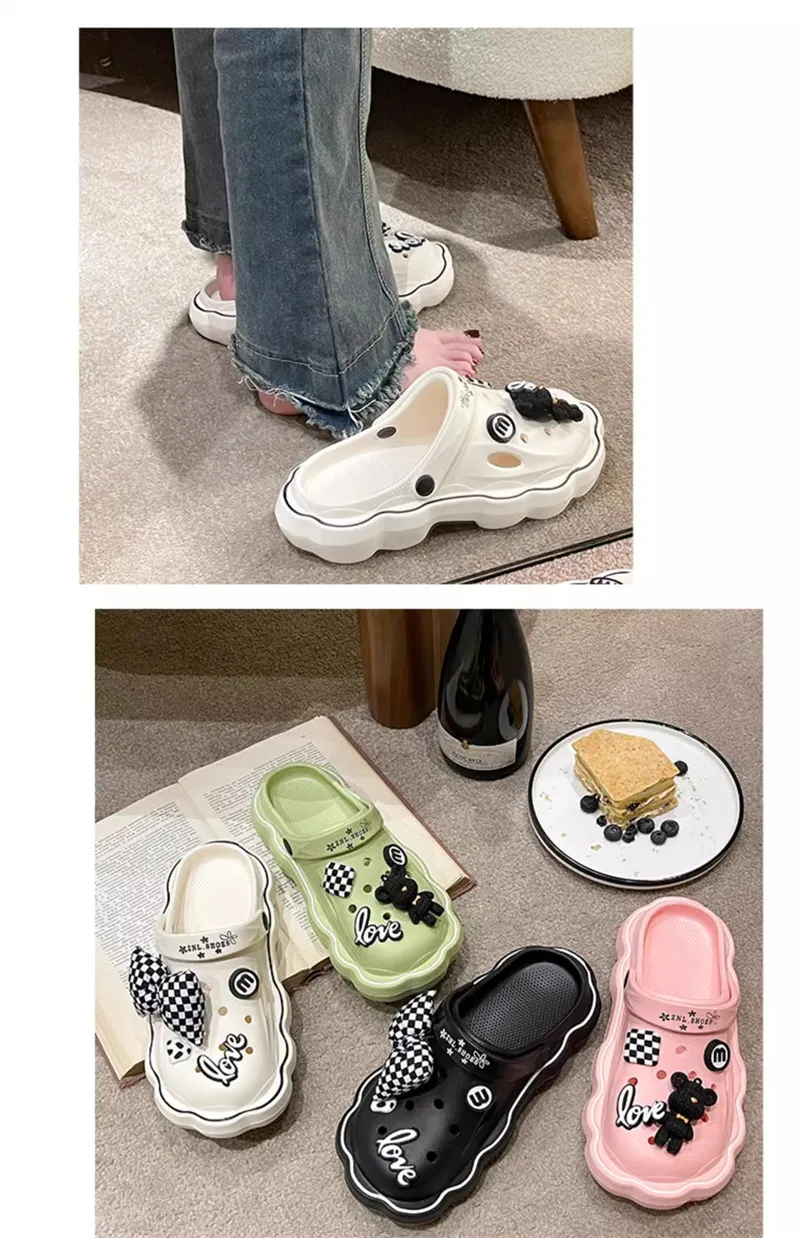 Comfortable Thick Sole Women's Hole Running Sandals For Summer_voghion.com
