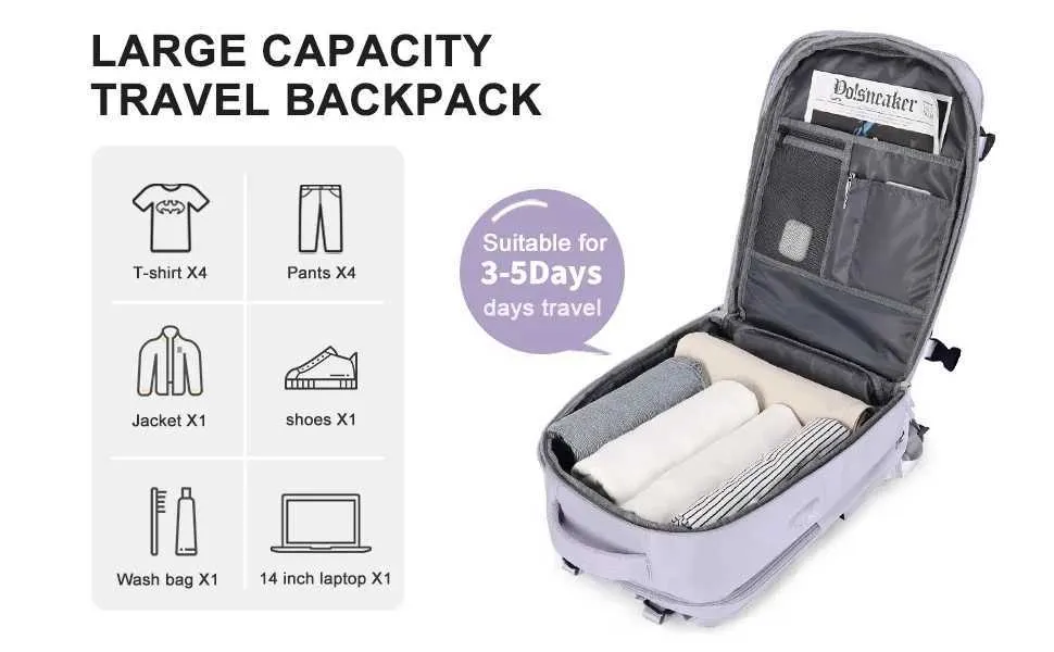 Γυναικεία τσάντα μεταφοράς για φορητό υπολογιστή TSA, έγκριση πτήσης, πανεπιστημιακή τσάντα νοσοκόμας, Σαββατοκύριακο, ημέρα αναψυχής ba241116_voghion.com