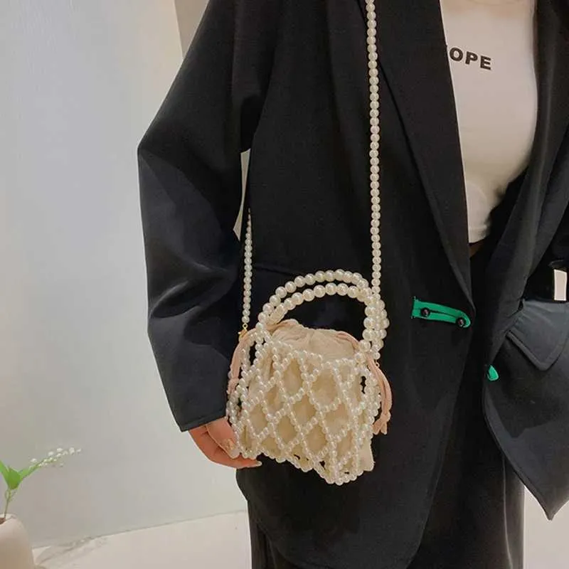 Borsa a mano retrò con perline e borsa a tracolla per donna_voghion.com
