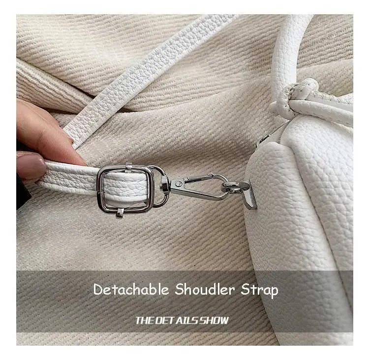 Textured Women Handbag Large Capacity Versatile Soft Shoulder Bag_voghion.com