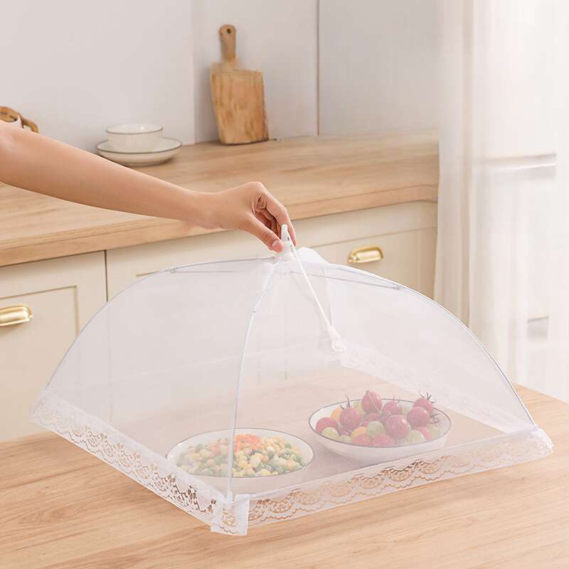 Summer New Foldable Anti Fly Vegetable For Household Meals, Dustproof Dining Table Cover, Large Rectangular Food Cover_voghion.com