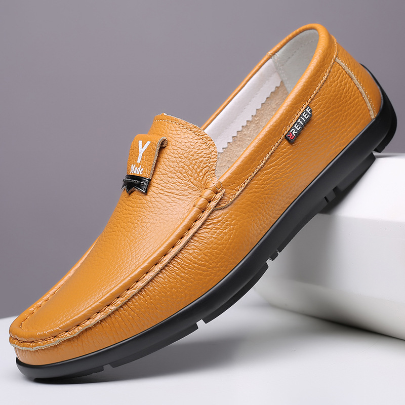 Herren Halbschuhe Lederschuhe für Herren Freizeitschuhe Mokassins Atmungsaktive Sneakers Herren Fahrschuhe Komfort Flats_voghion.com