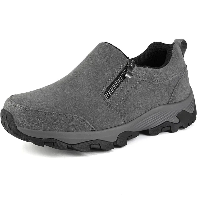 Waterdichte, lichtgewicht wandelschoenen met rits voor heren, comfortabele en antislip buitenschoenen 250225_voghion.com