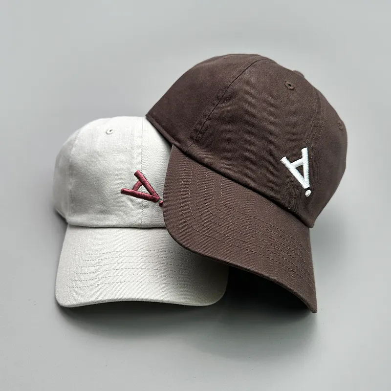 Cappellini da baseball con visiera morbida ricamati con lettera A, cappelli da baseball coreani da uomo e da donna, alla moda, traspiranti, semplici, snapback_voghion.com