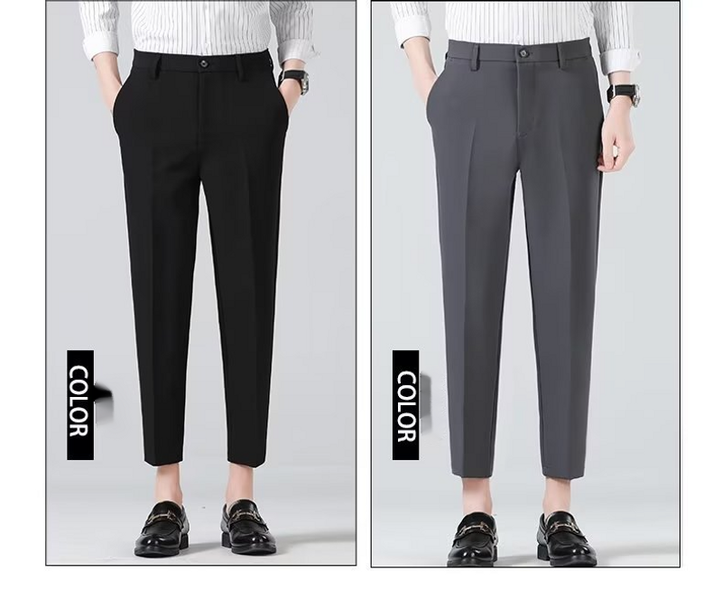 Stagione invernale e stagione delle erbe in Corea del Sud: Trendy Slim Fit, kleine Füße, lässig lang für Männer mit geradem Rohrabfall_voghion.com