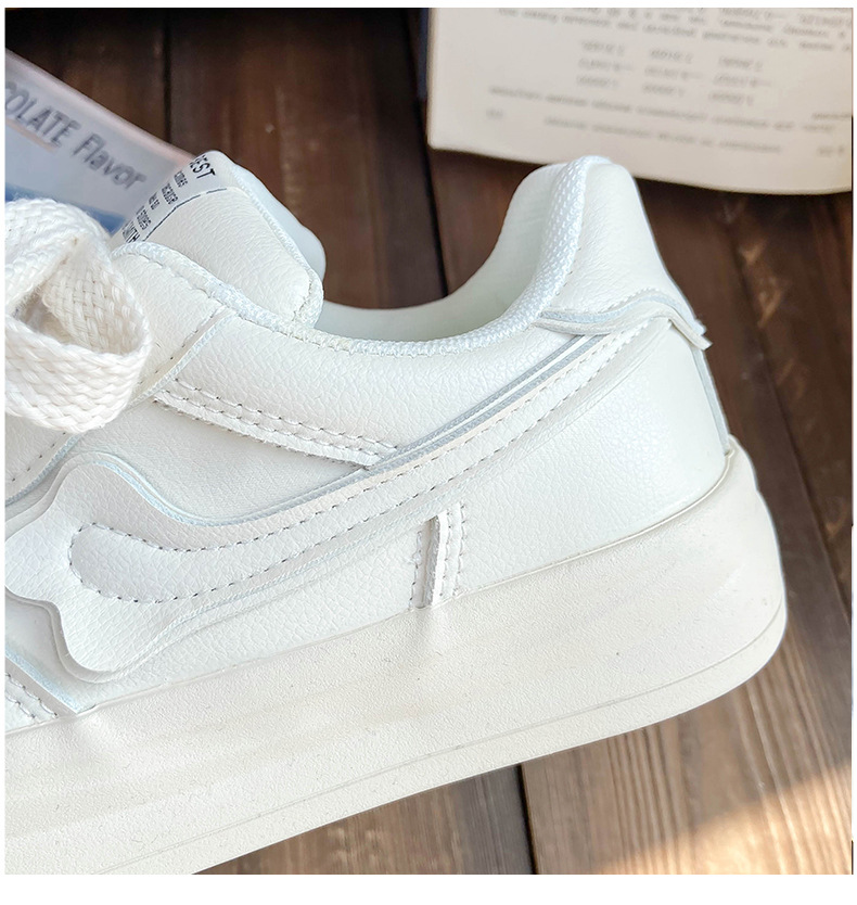 Baikuang 2024 Nuovo design unico per studenti con suola spessa casual piccolo bianco, scarpe da tavolo, tendenza Instagram femminile_voghion.com