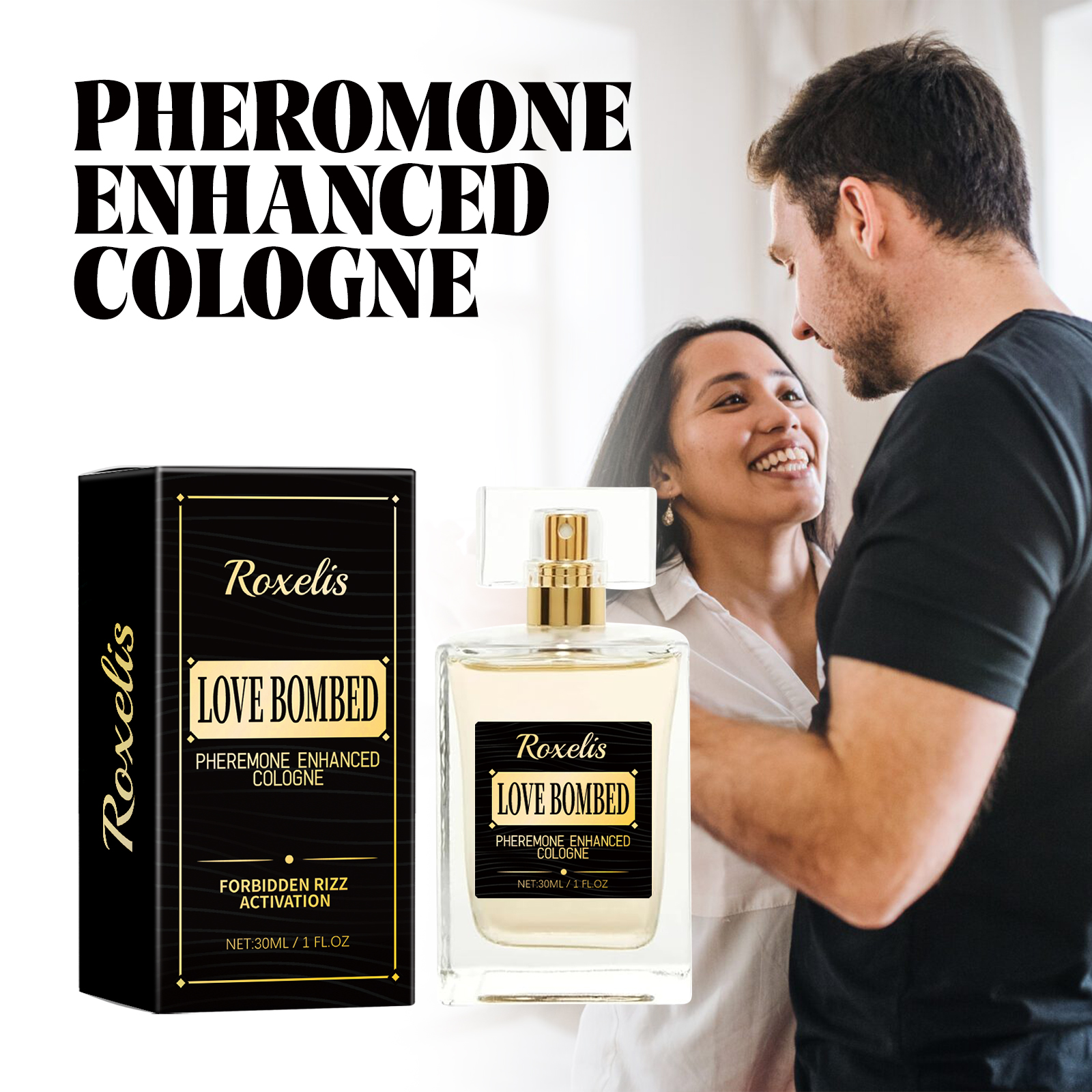 Roxelis Pheromone Enhanced Cologne, Herrenparfum, anhaltender leichter Duft, Business Gentleman, Fresh Charm Encounter Parfüm_voghion.com