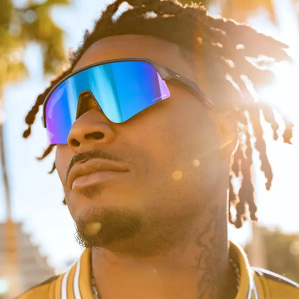 Men's Sport Sunglasses Polarized Half Frame Black Outdoor Eyewear_voghion.com