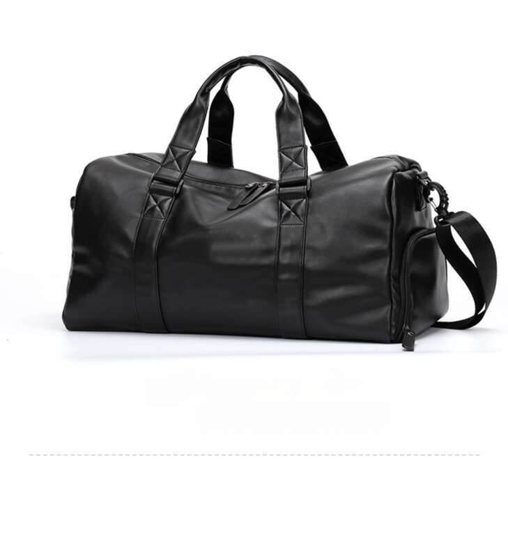 Bolso deportivo para hombre, bolso de viaje informal y moderno, bolso deportivo de cuero resistente a la humedad._voghion.com