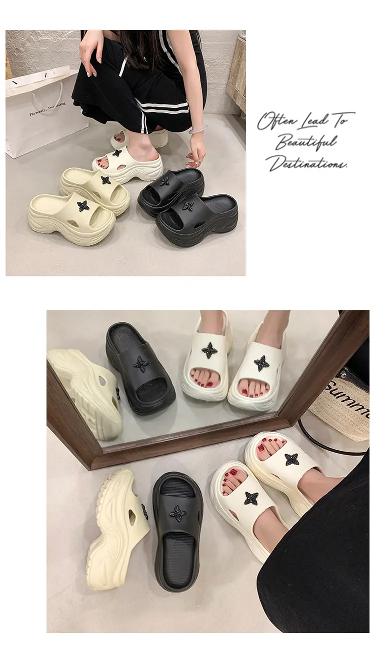 Summer Women's Platform Slippers Beach Sandals Soft Sole_voghion.com