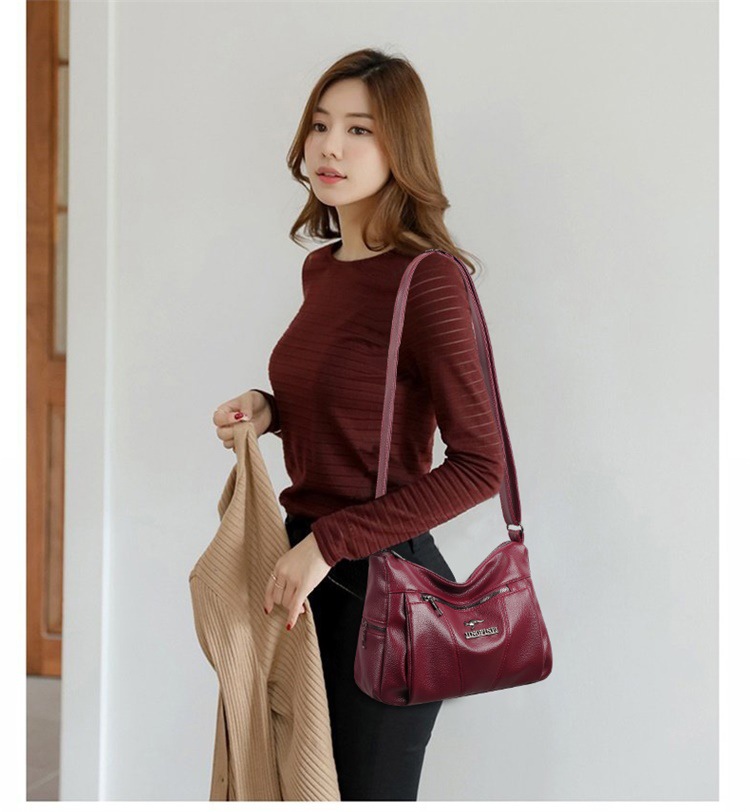 Borsa a tracolla donna, borsa a spalla elegante grande capacità_voghion.com