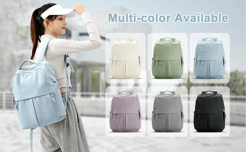 Laptop Women 15.6 College Work Travel Business Computer Backpack with USB Port Casual Daypack for Teacher NurseC241107_voghion.com