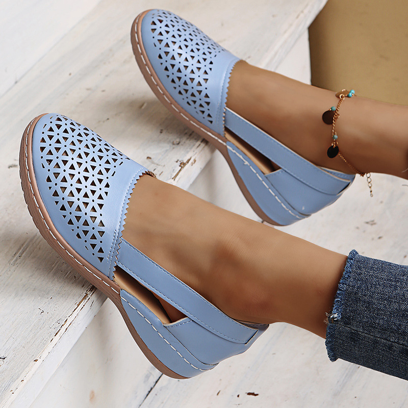 Modische, lässige, perforierte Schuhe für Damen_voghion.com