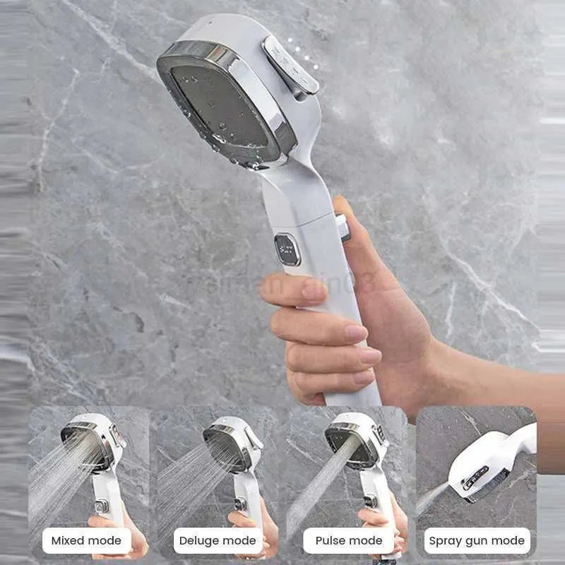 High Pressure Head Saving 4 Modes Filter Adjustable One-Key Stop Water Massage Eco Shower Bathroom AccessoriesCL240710_voghion.com