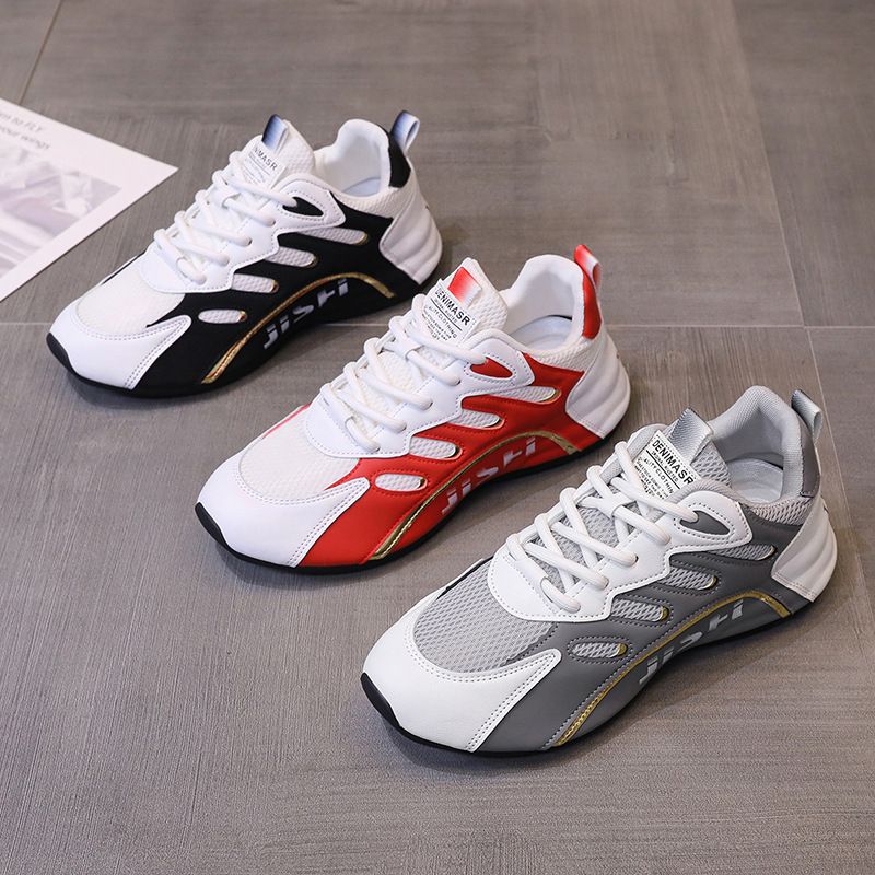 Herren Leder Wanderschuhe Schnürschuhe Freizeit Outdoor Mesh Schuhe_voghion.com