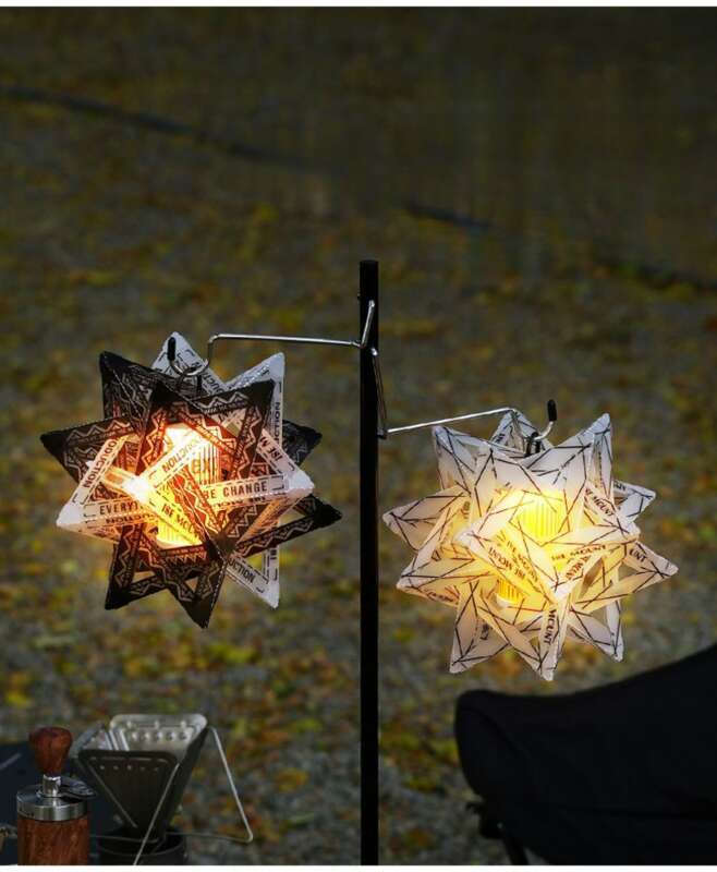 ISE MOUNT Camping în aer liber Placă PP pliabilă Culoare lucrată manual Accesorii de iluminat DIY Material abajur Polaris_voghion.com