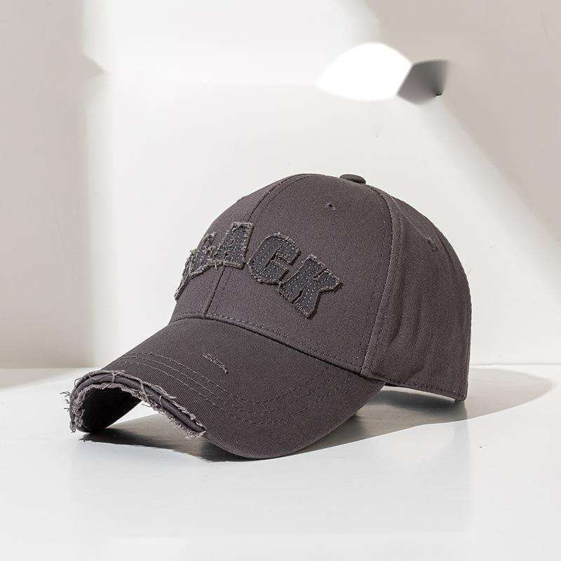 Hardtop Baseball Dames Met Gescheurde Gaten, Versleten, Vergroot, Verdiept, Grote Hoofdomtrek, Klein Gezicht, Verbreed_voghion.com