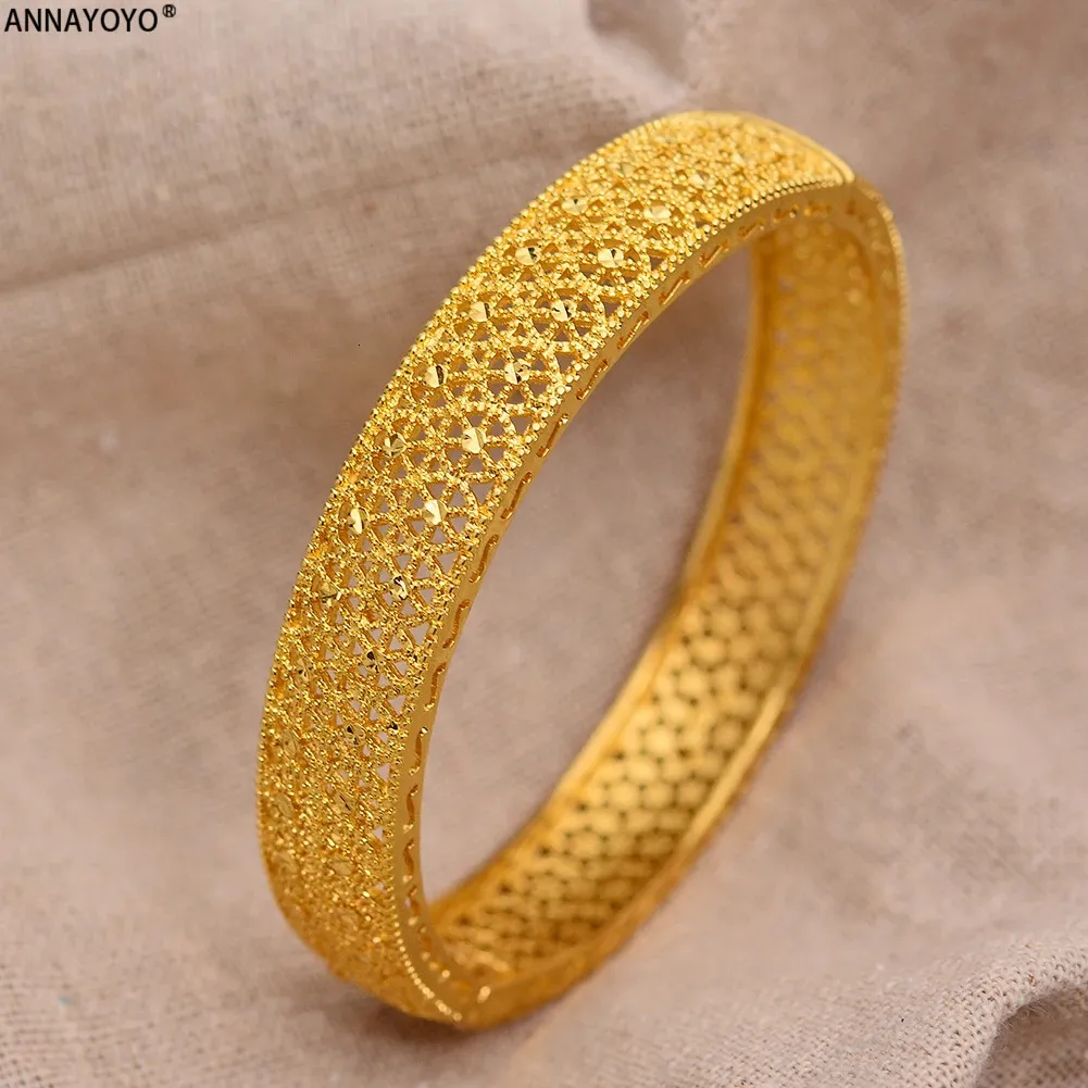 Armreif Gold Damen Dubai Braut Hochzeit Äthiopischer afrikanischer arabischer Schmuck Bettelarmband 231116_voghion.com