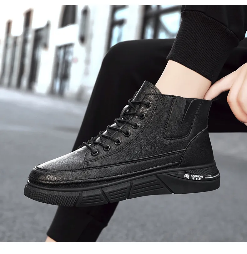 DW90 New Autumn Martin And Leather Boots_voghion.com