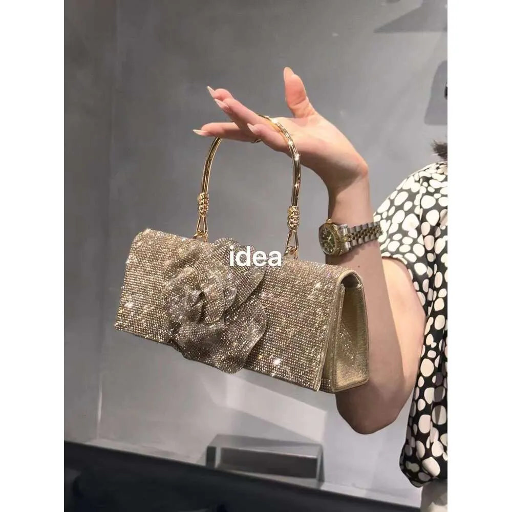 Glitter Shiny Ral Square Women's Handbag Rhies Evening Wedding Party Clutch Purse Shoulder Crossbody Bag_voghion.com