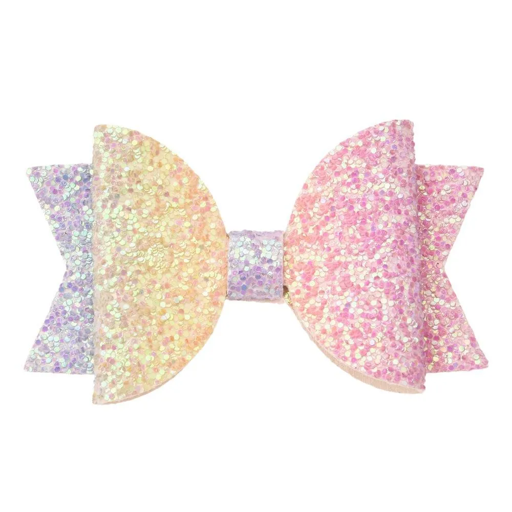 54pcs/lot 5cm*8cm Glitter Bow Boutique Fashion Accessories Sequin Hair Bows Flower Accessory For Girls_voghion.com