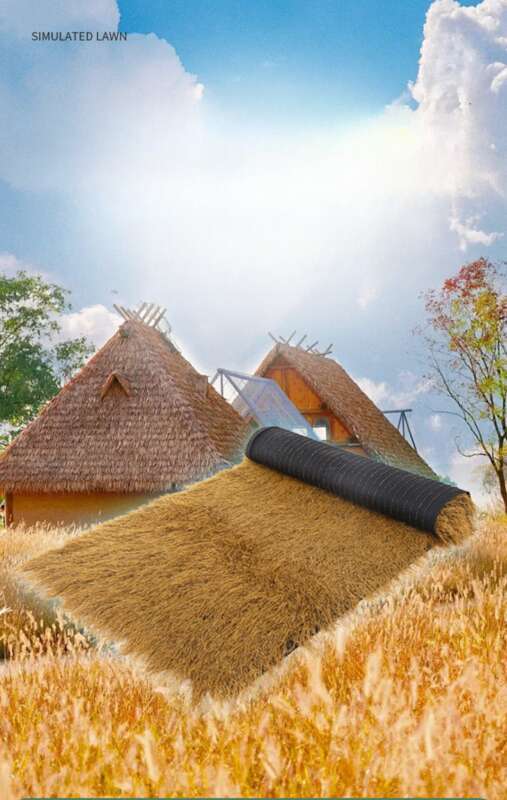 Nurmikko Homestay maalaistalo Katon koristelu Outdoor Pavilions Keinotekoinen simuloitu ruoho_voghion.com