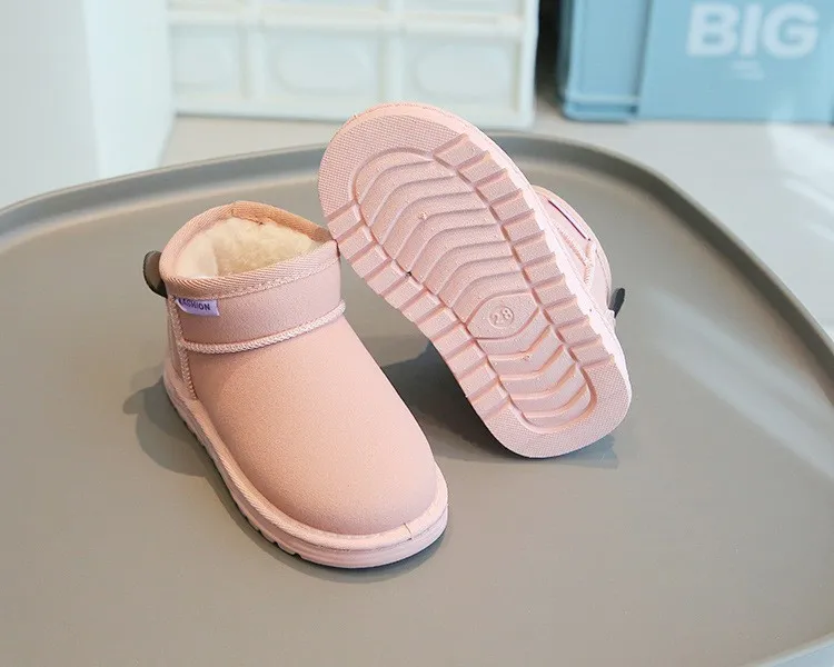 Kids Short Boots Boys Autumn Winter Children Girls Fashion Boot Littlesprouts Toddler Soft Comfortable Warm Snow Shoes_desvips.com