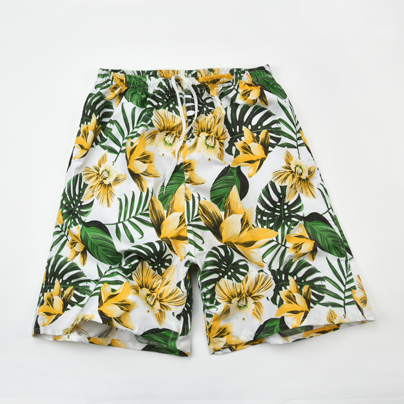 Men's Beach Shorts Quick Drying Loose Comfortable Five Point Shorts_voghion.com