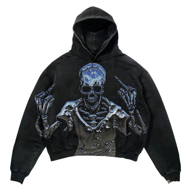 Men's Clothing  trendy 3D digital printing hooded sweatshirt hip hop style adult couple casual jacket
