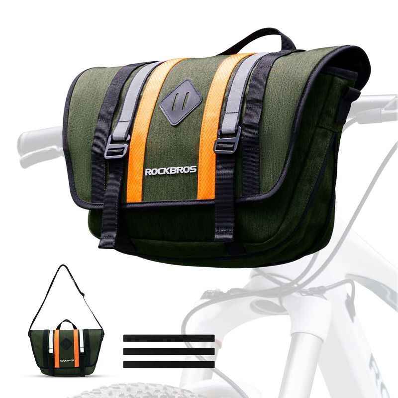 ROCKBROS Handlebar Bicycle Bag Crossbag With Shoulder Strap Electric Scooter 4L_voghion.com