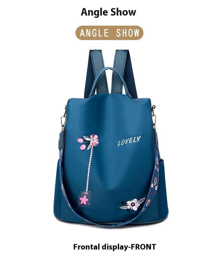 2024 New Oxford Cloth Small Backpack For Women Korean Version Anti-theft Lightweight Single Shoulder Dual-purpose Student Backpack_voghion.com