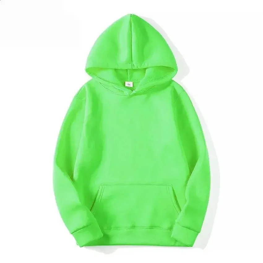 Trendy Loose Outono Inverno Homens e Mulheres Fleece Sports Sweatshirt Cor Sólida Pullover Casal Moda Hoodie S-3XL_voghion.com
