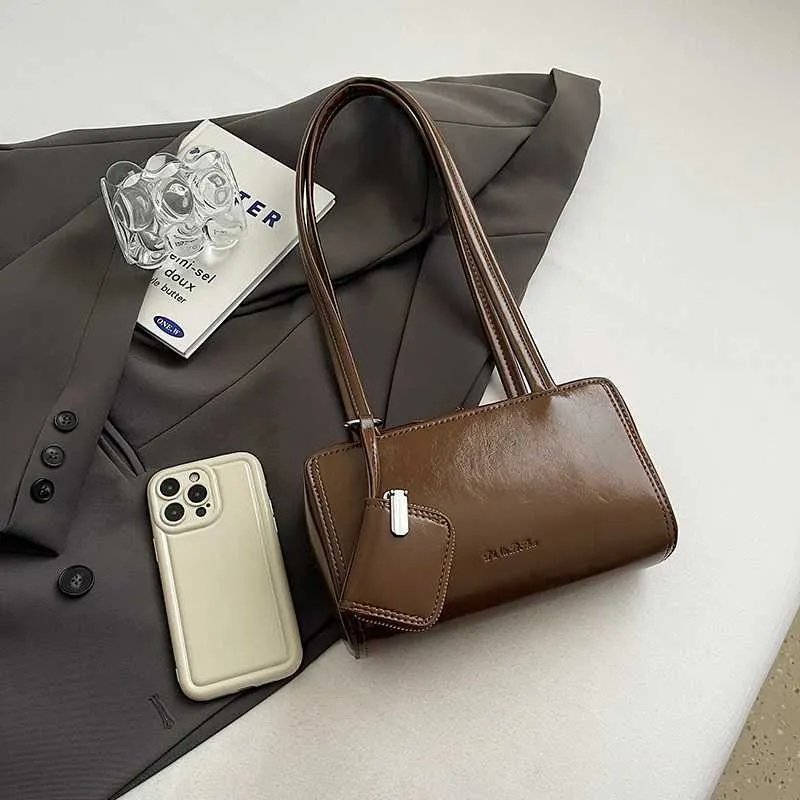 Designer Tasche LEFTSIDE 2-teilig/Set klein PU Leder quadratisch 2024 Winter Y2K neue modische Damen Tasche mit Geldbörse Handtasche_voghion.com
