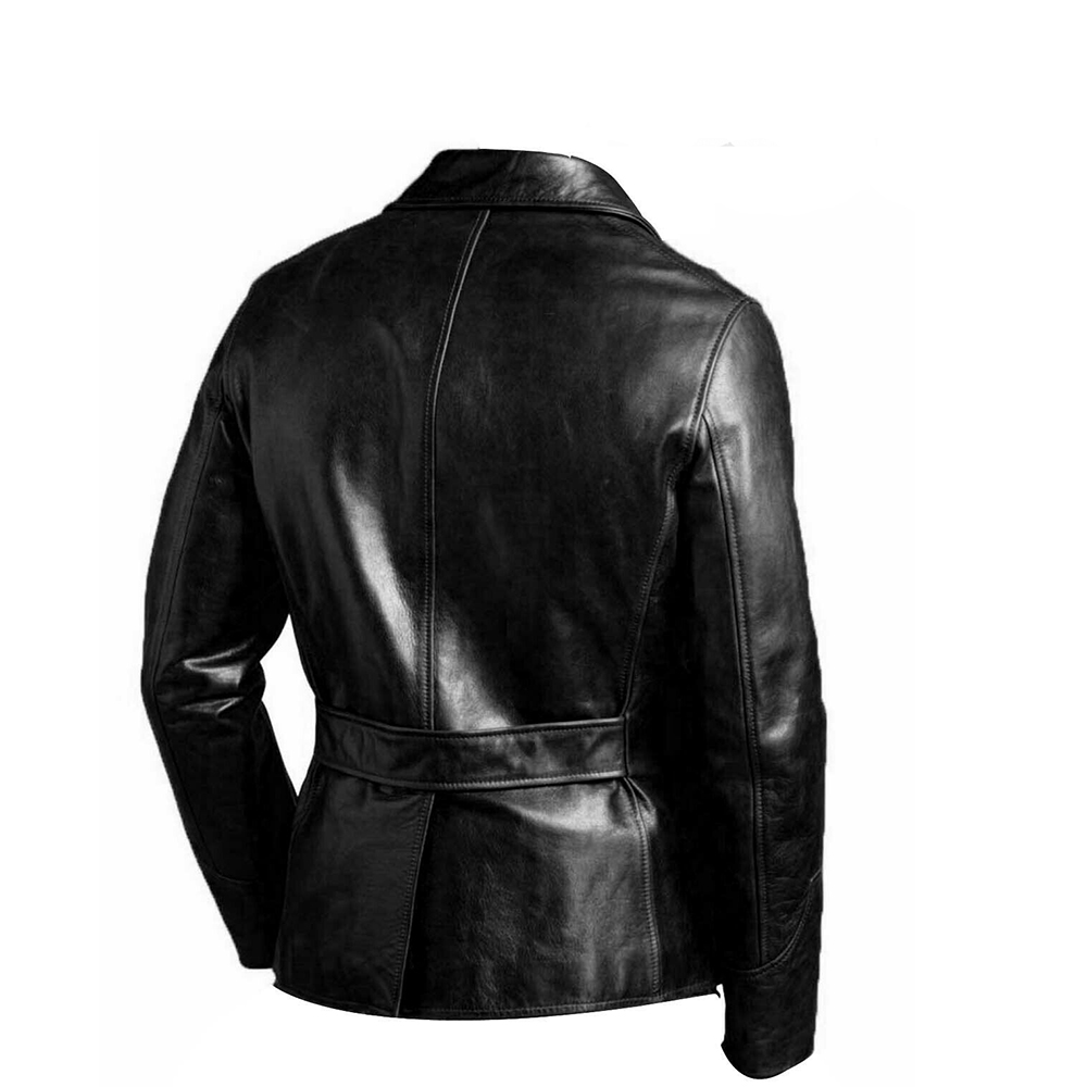 Jachetă personalizată pentru bărbați, jachetă casual de iarnă pentru motocicletă, jachetă din piele, închidere și piept personalizate_voghion.com