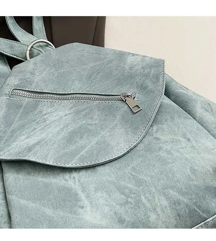 Vintage Damen Rucksack Aus Denim Für Reisen Und Freizeit_voghion.com