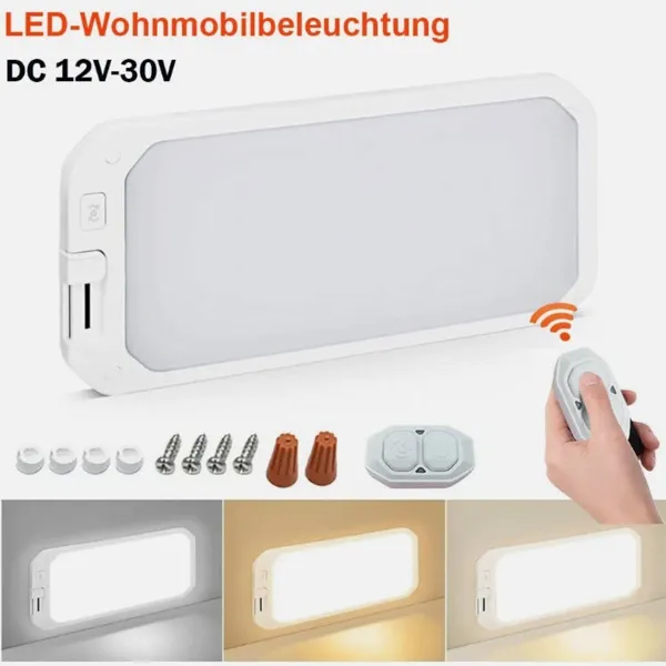 30V Dimmable LED Ceiling Spotlight For Camper Van & Caravan Interior_voghion.com