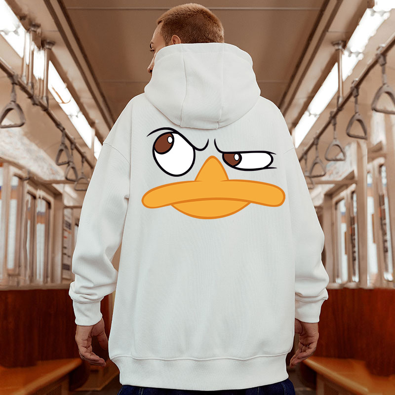 Herren Sweatshirt für Herbst Winter, Lockeres Oversized Top, Plüschiger und dicker Kapuzenpullover Trend, 2024 Neuer Mantel_voghion.com
