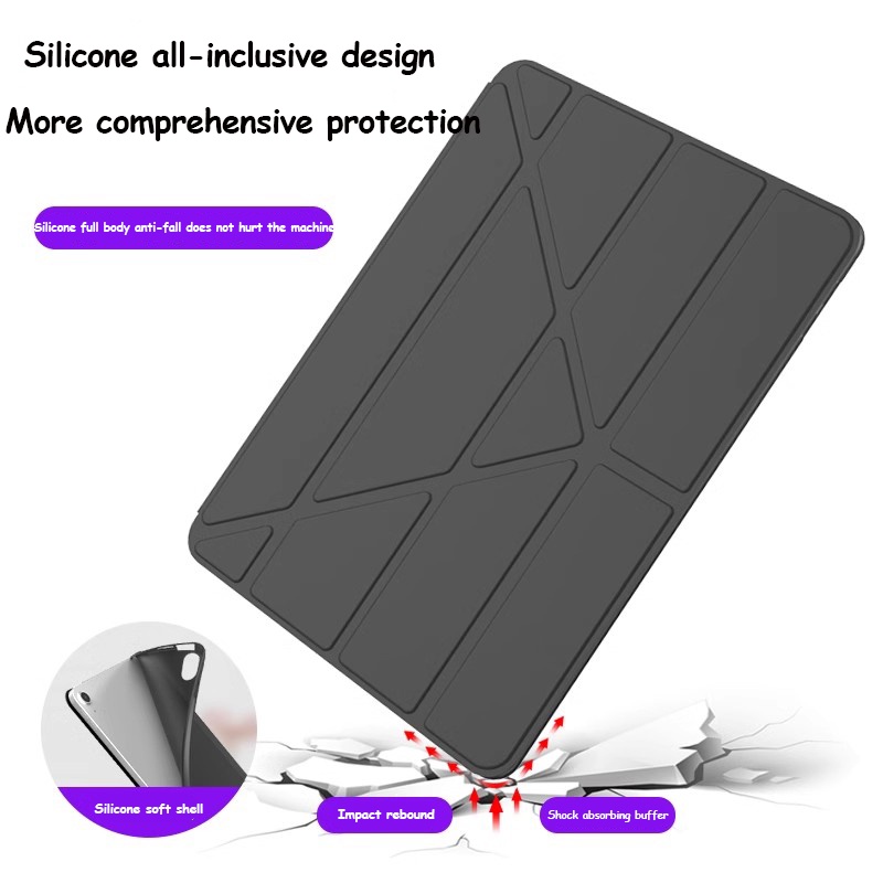 PU Leather Case For Redmi Pad SE 11inch Pad 10.61 For Xiaomi Pad 6 6Pro 5 5Pro 11inch 2023 Multi-folding Smart Sleep Stand Tablet Cover_voghion.com