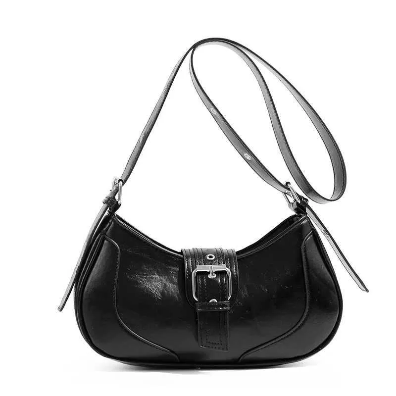 Sacs à main tendance Y2K pour femmes, sacoches à bandoulière en cuir PU noir, sacoches sous les bras, portefeuilles, de haute qualité_voghion.com