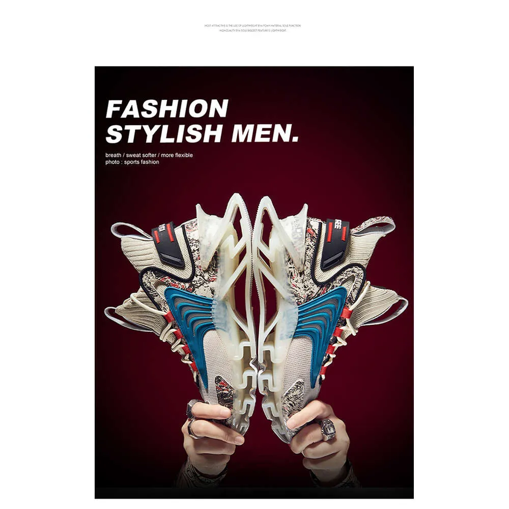 Heren Casual Nieuwe Mode Sport Lente Ademende Shark Blade Schoenen Heren Hoogwaardige Hardloopsneakers Lhshoe_voghion.com