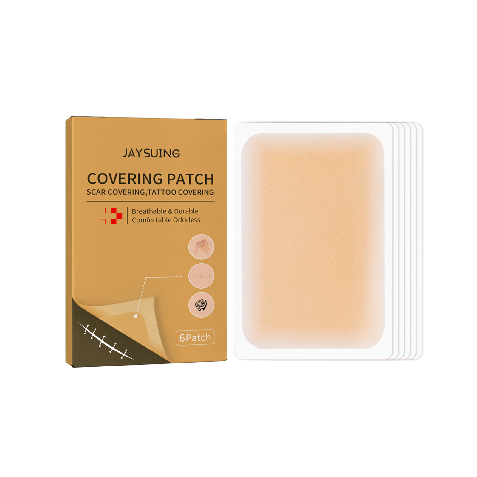 Jayswing tattoo scar concealer invisible waterproof skin color mask sticker_voghion.com