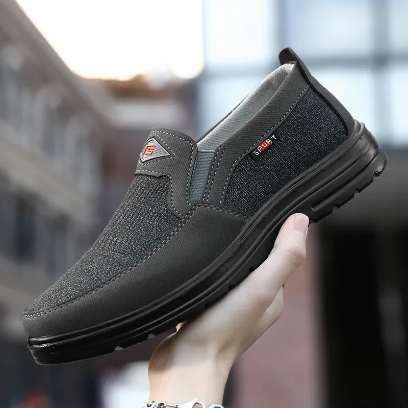 Lightweight Men Casual Breathable Canvas Loafers Slip-on Driving Shoes Wear-resistance Mens Sneakers ato Hombre_voghion.com